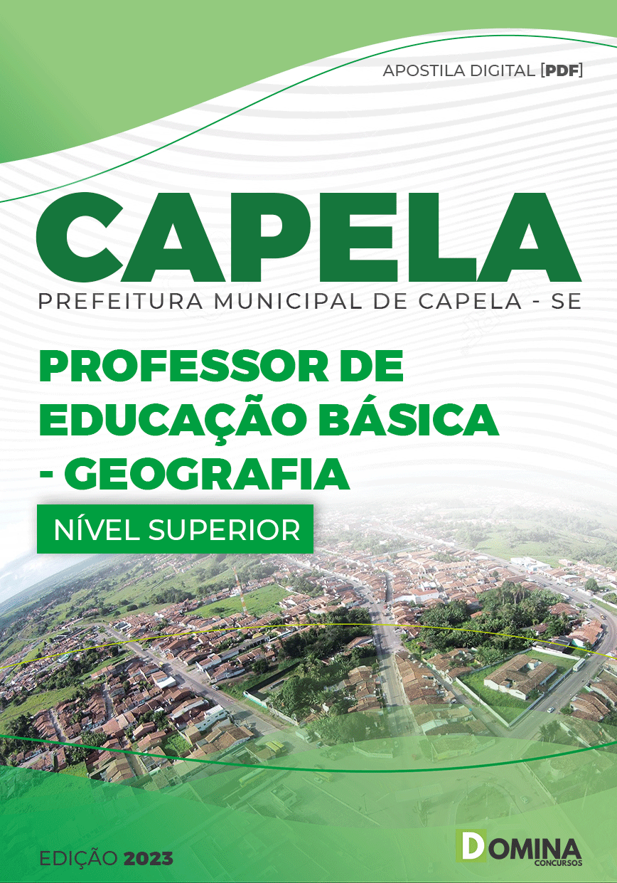 Apostila Pref Capela SE 2023 Professor Educação Básica Geografia