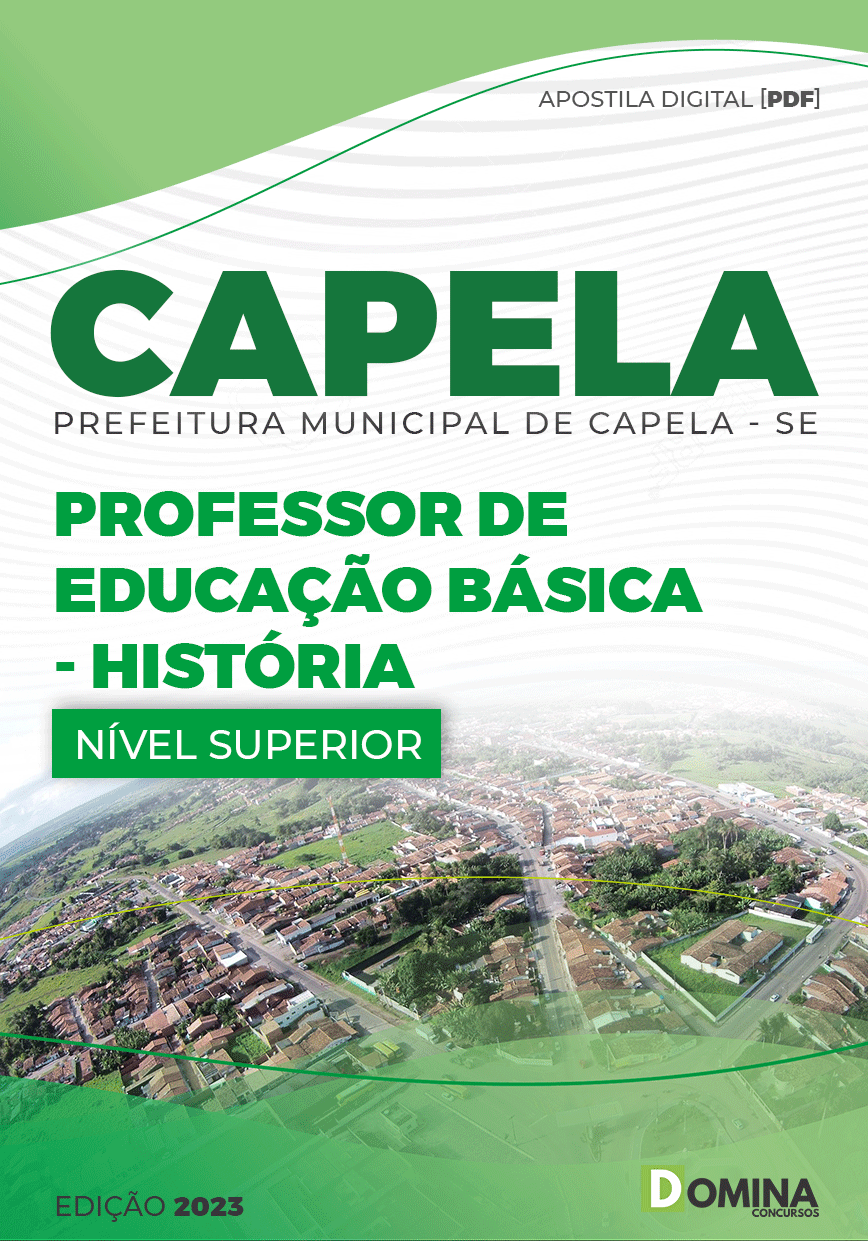 Apostila Pref Capela SE 2023 Professor Educação Básica História