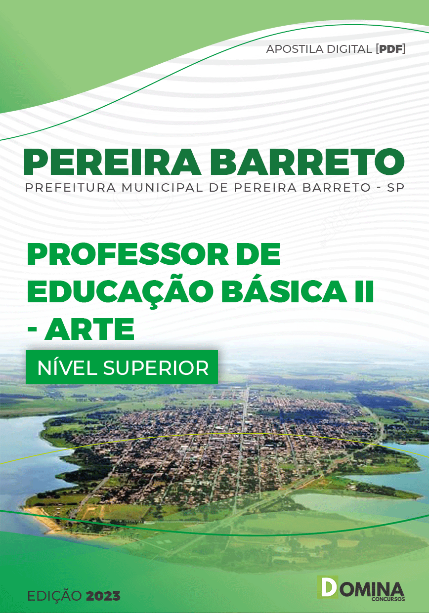 Apostila Pref Pereira Barreto SP 2023 Professor II Artes