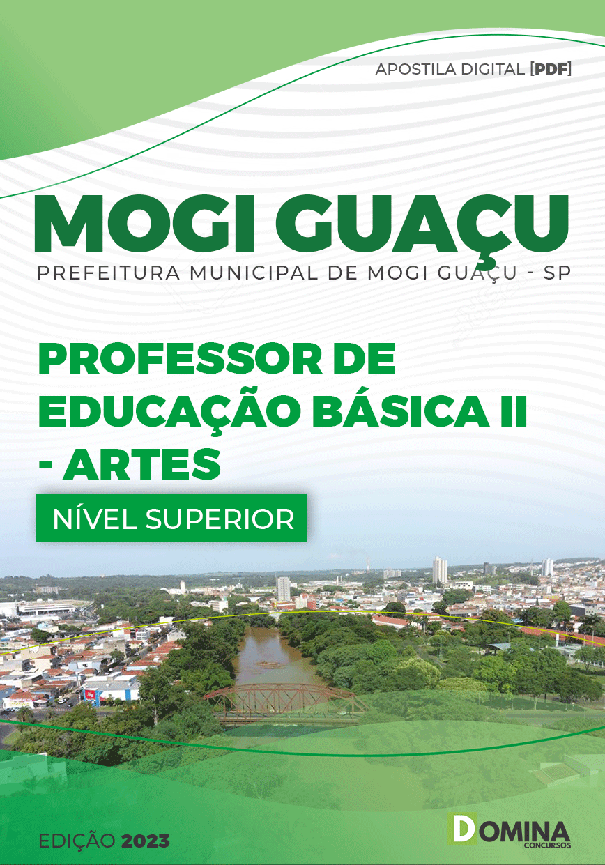 Apostila Pref Mogi Guaçu SP 2023 Professor Ed Básica II Artes