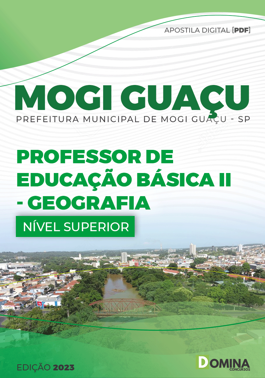 Apostila Pref Mogi Guaçu SP 2023 Professor Ed Básica II Geografia