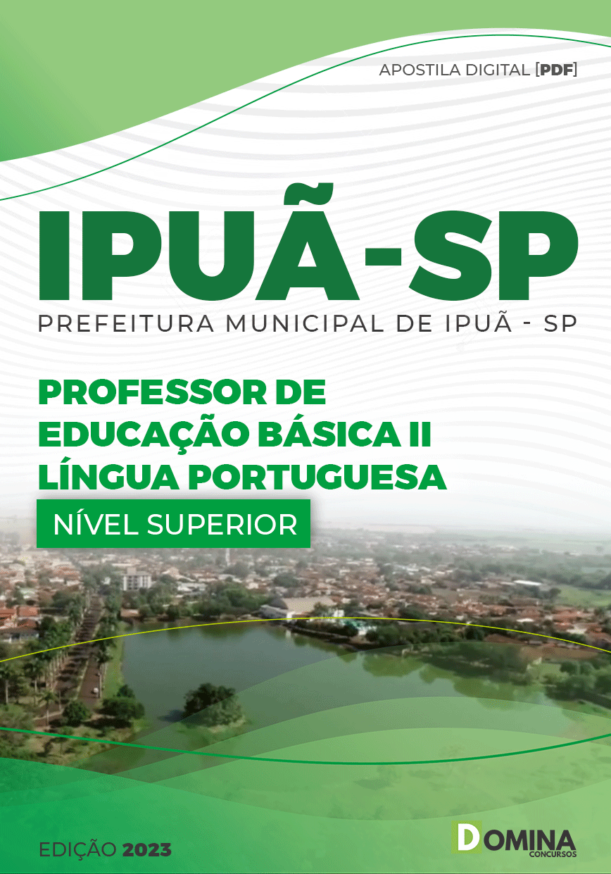 Apostila Digital Pref Ipuã SP 2023 PEB II Língua Portuguesa