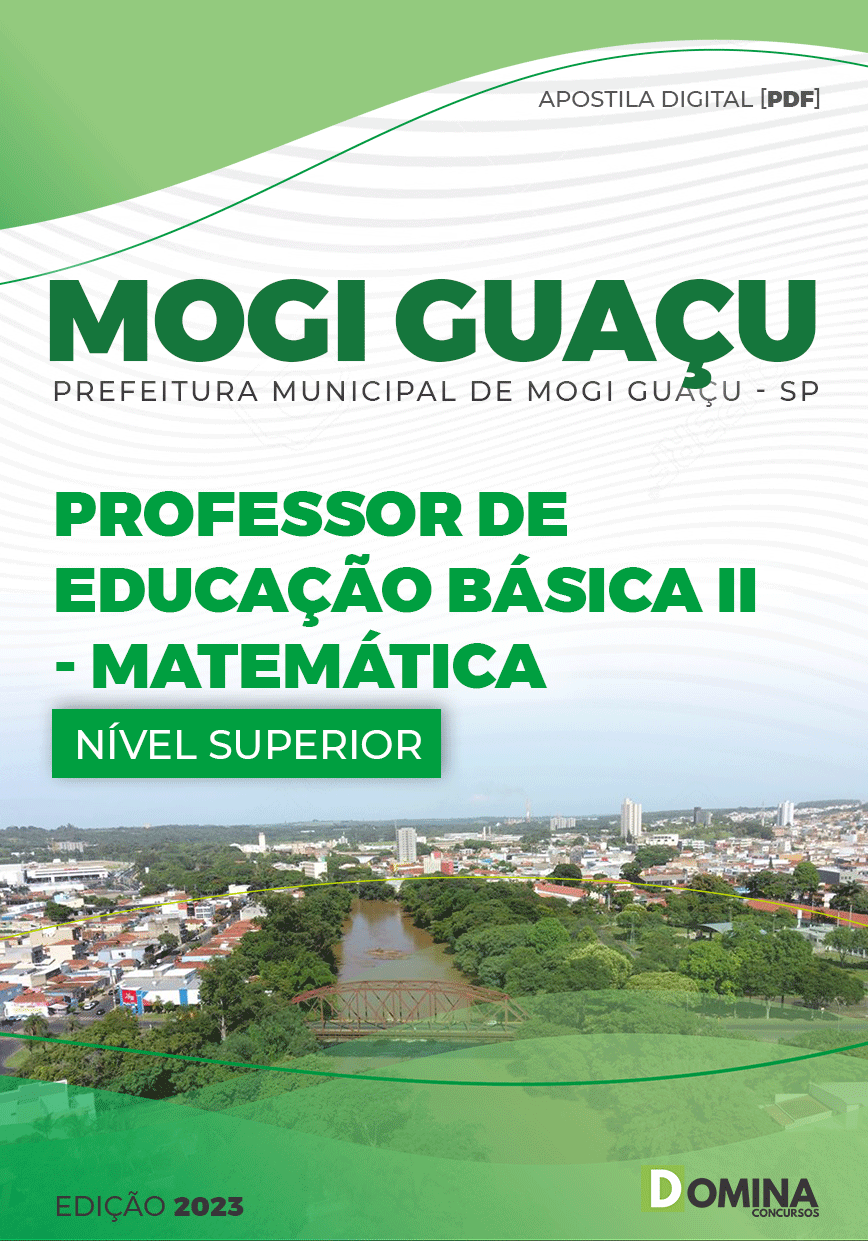 Apostila Pref Mogi Guaçu SP 2023 Professor Ed Básica II Matemática