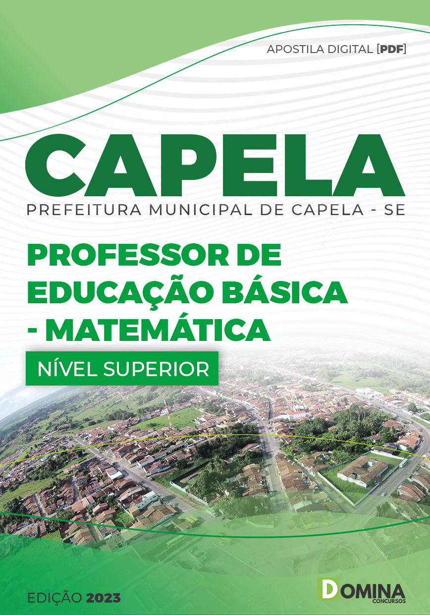 Apostila Pref Capela SE 2023 Professor Educação Básica Matemática