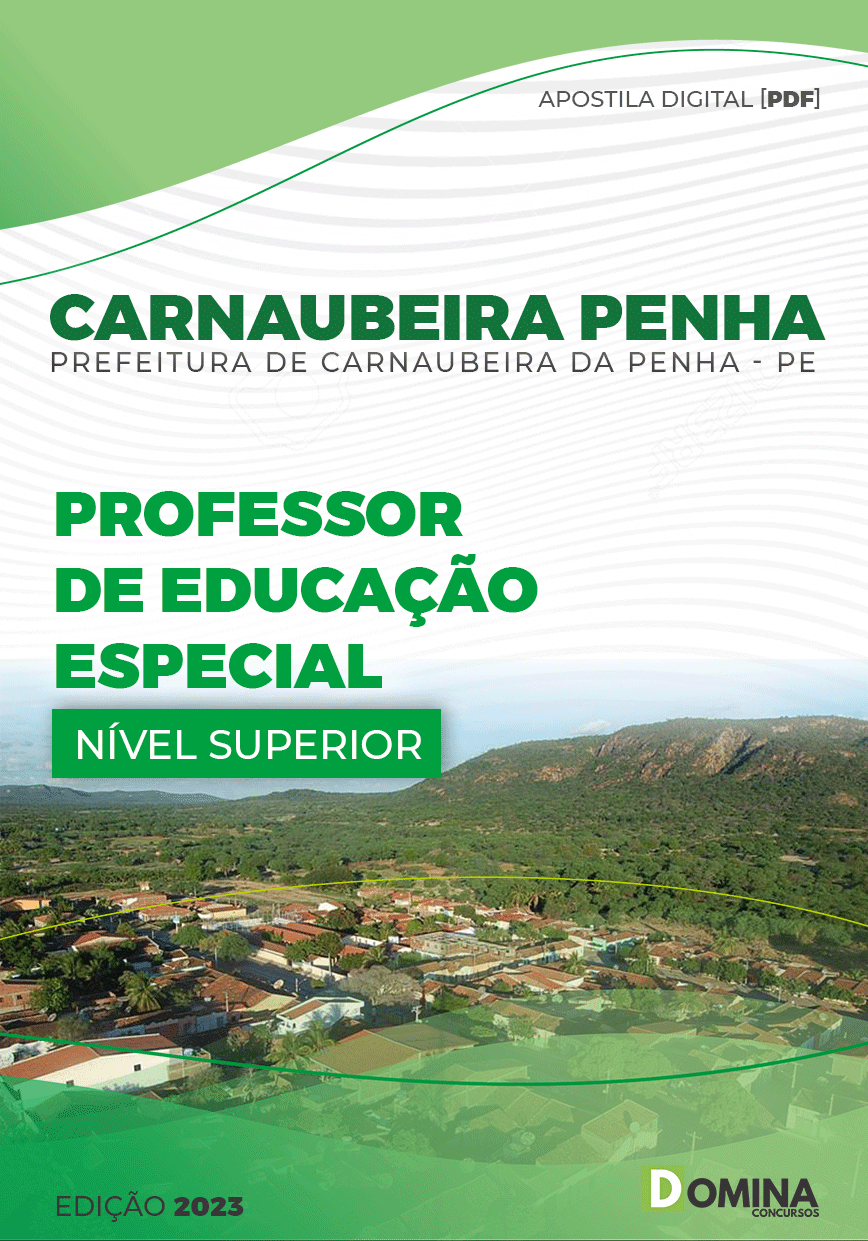 Apostila Pref Carnaubeira Penha PE 2023 Professor Educação Especial