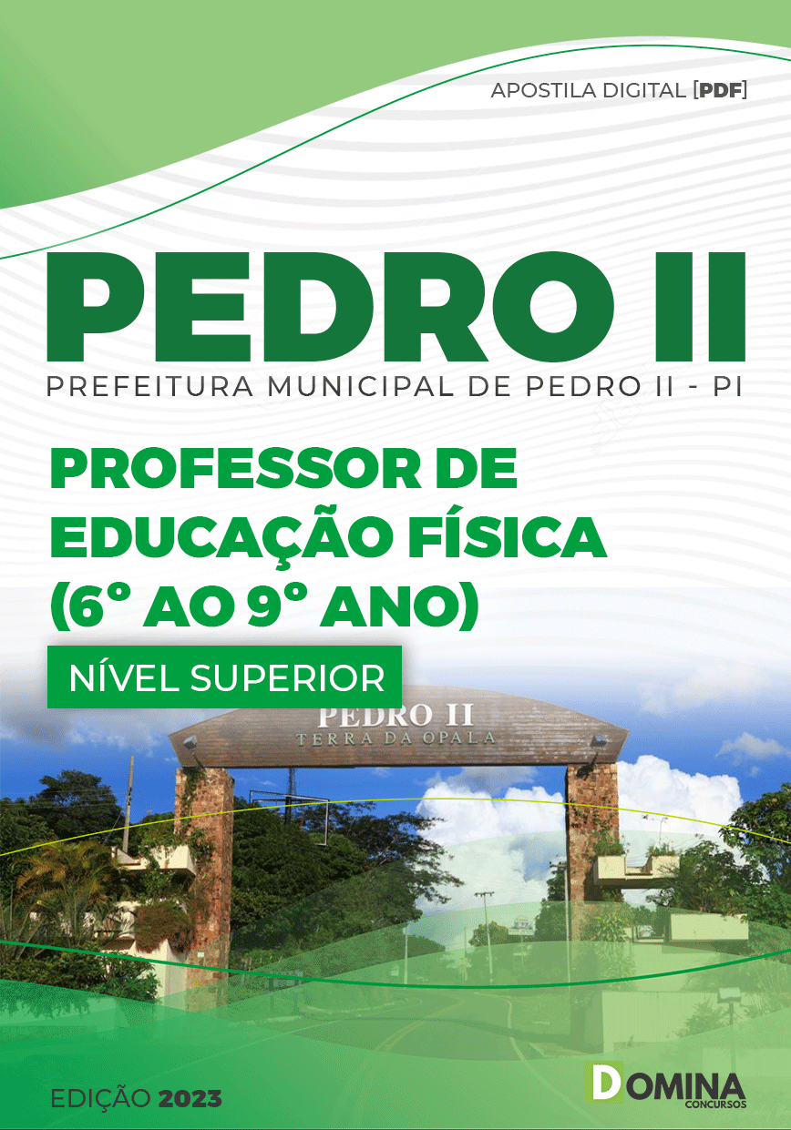 Apostila Pref Pedro II PI 2023 Professor Educação Física