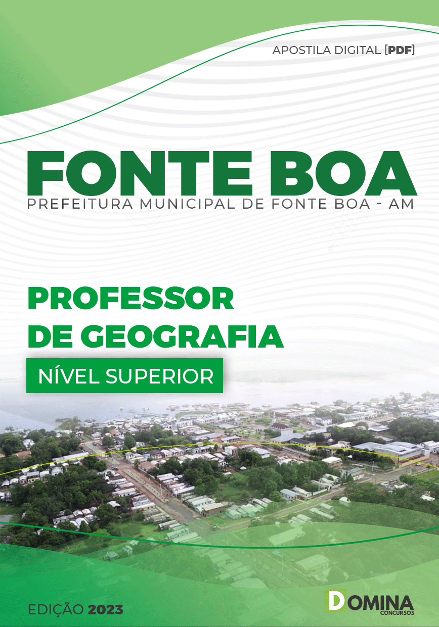 Apostila Digital Pref Fonte Boa AM 2023 Professor Geografia