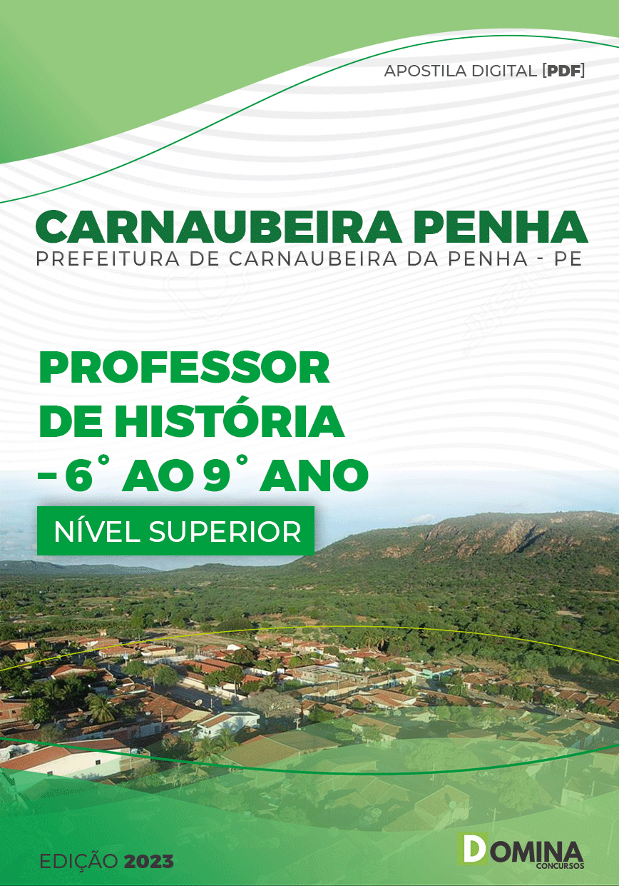 Apostila Pref Carnaubeira Penha PE 2023 Professor História