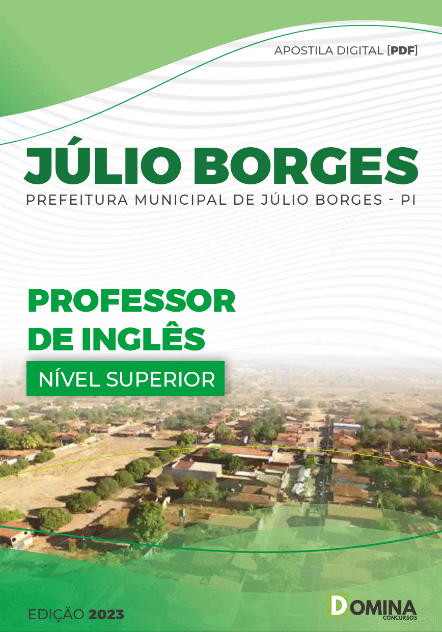 Apostila Pref Júlio Borges PI 2023 Professor Inglês