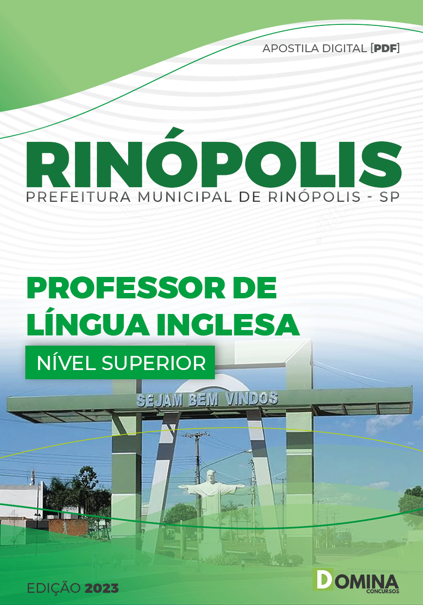 Apostila Pref Rinópolis SP 2023 Professor Língua Inglesa
