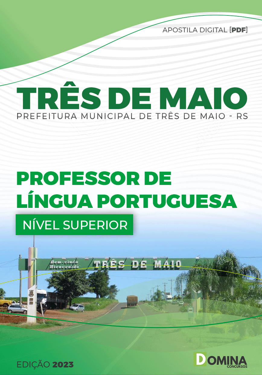 Apostila Pref Três Maio RS 2023 Professor Língua Portuguesa