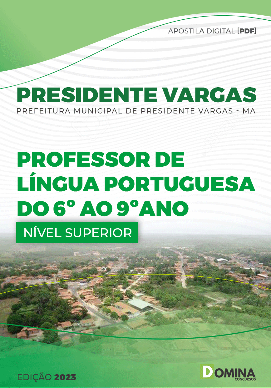 Apostila Pref Presidente Vargas MA 2023 Professor Língua Portuguesa