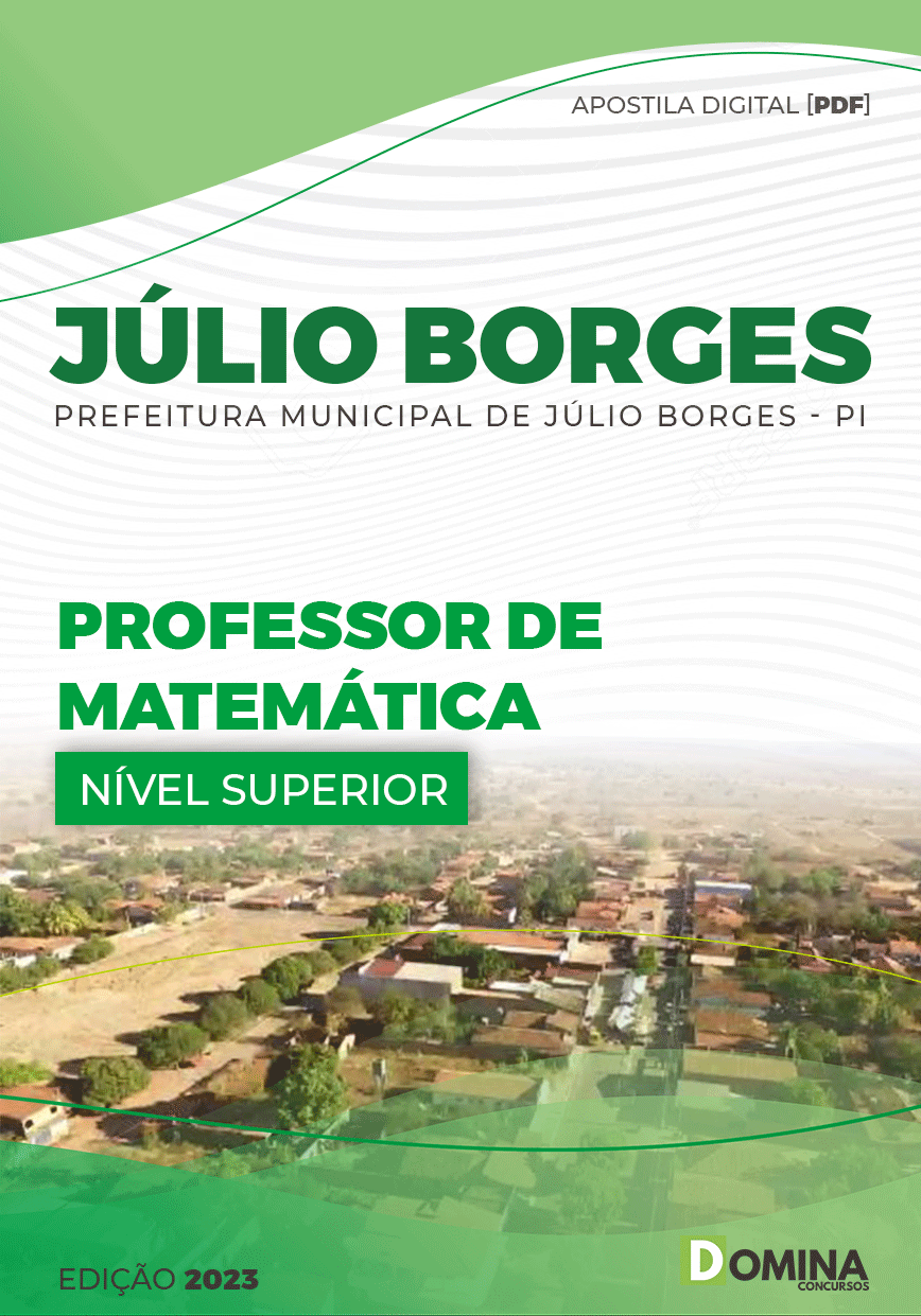Apostila Pref Júlio Borges PI 2023 Professor Matemática