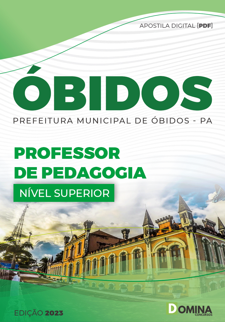 Apostila Pref Óbidos PA 2023 Professor Pedagogia