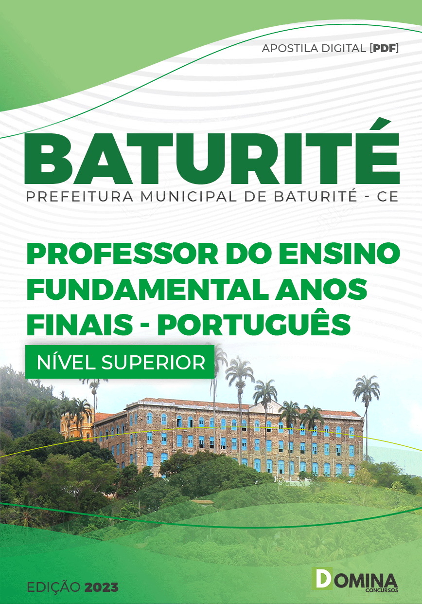 Apostila Pref Baturité CE 2023 Professor Ensino Fund Português