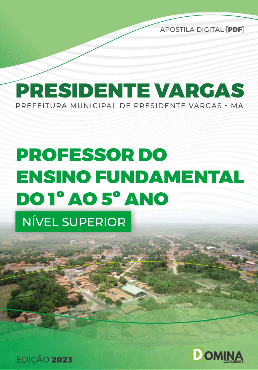 Apostila Pref Presidente Vargas MA 2023 Professor Ensino Fundamental