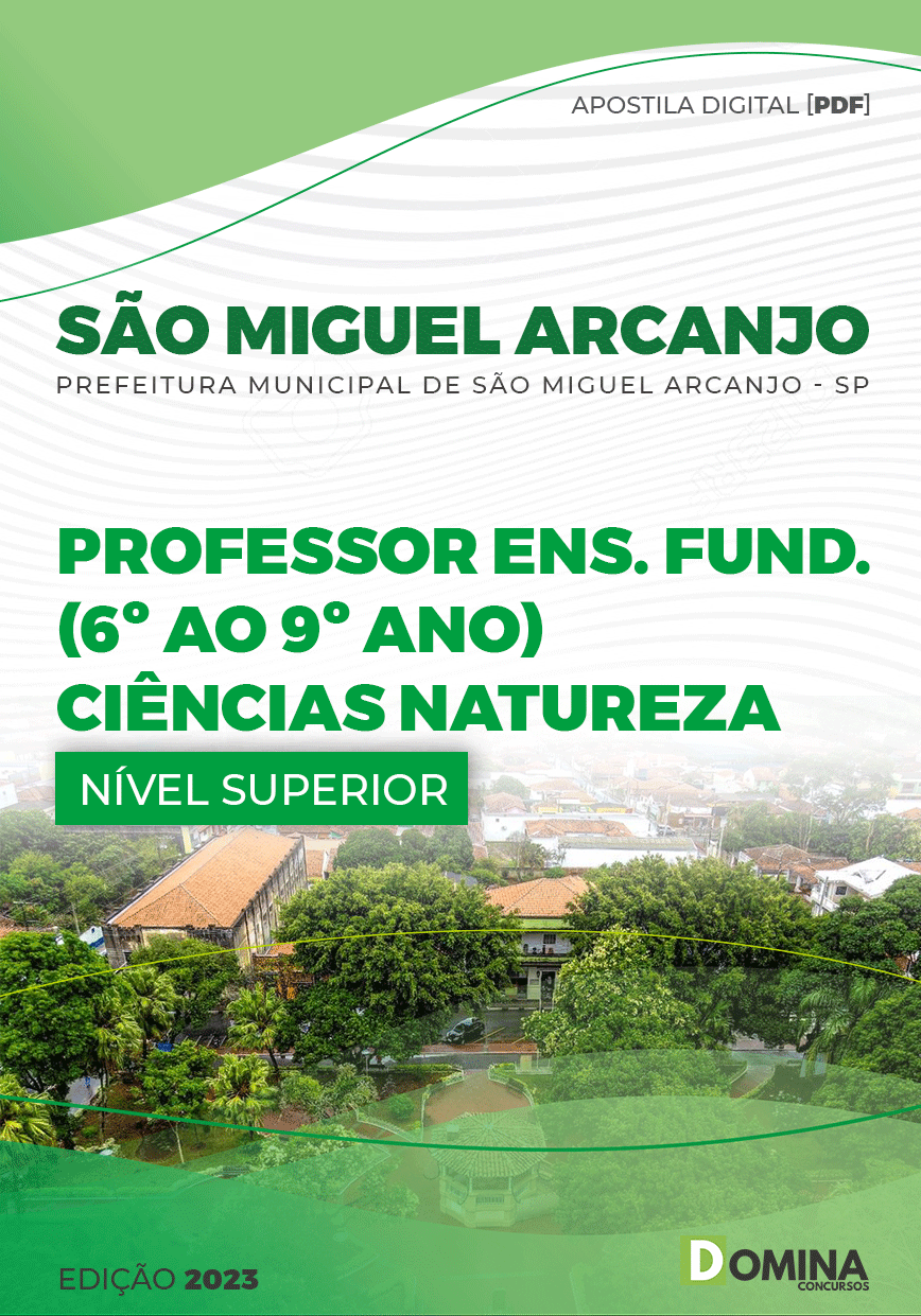 Apostila Pref São Miguel Arcanjo SP 2023 Professor Ciências