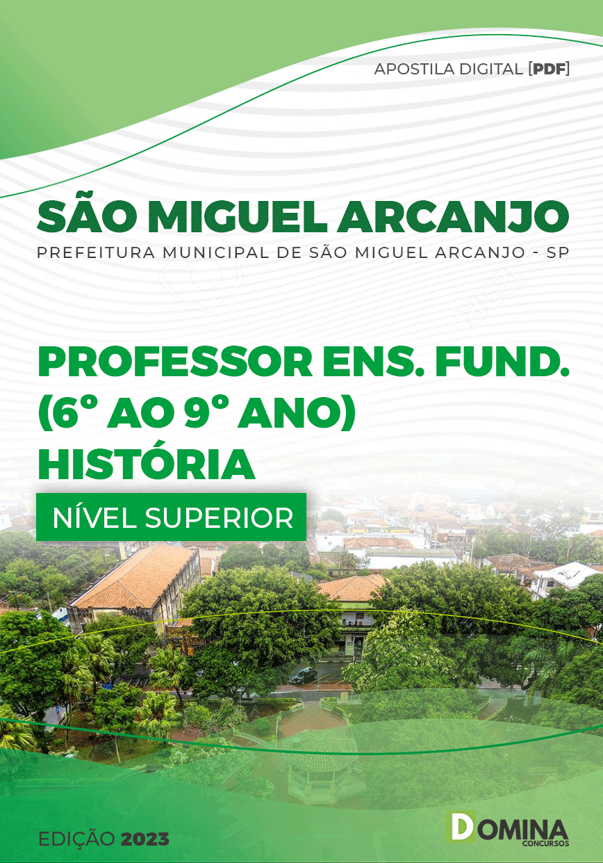 Apostila Pref São Miguel Arcanjo SP 2023 Professor História