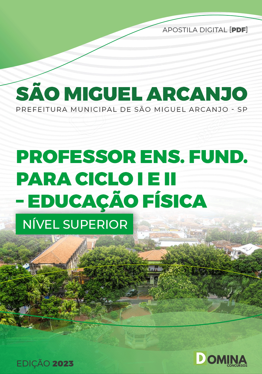 Apostila Pref São Miguel Arcanjo SP 2023 Professor Educação Física