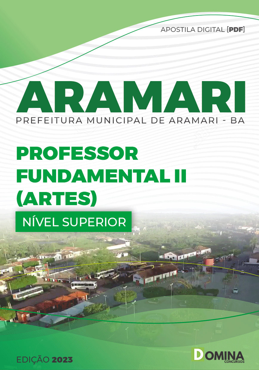 Apostila Pref Aramari BA 2023 Professor Fundamental II Artes