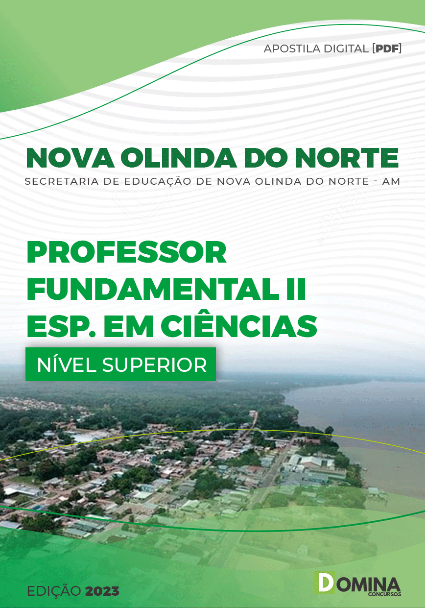 Apostila Pref Nova Olinda Norte AM 2023 Professor II Ciências