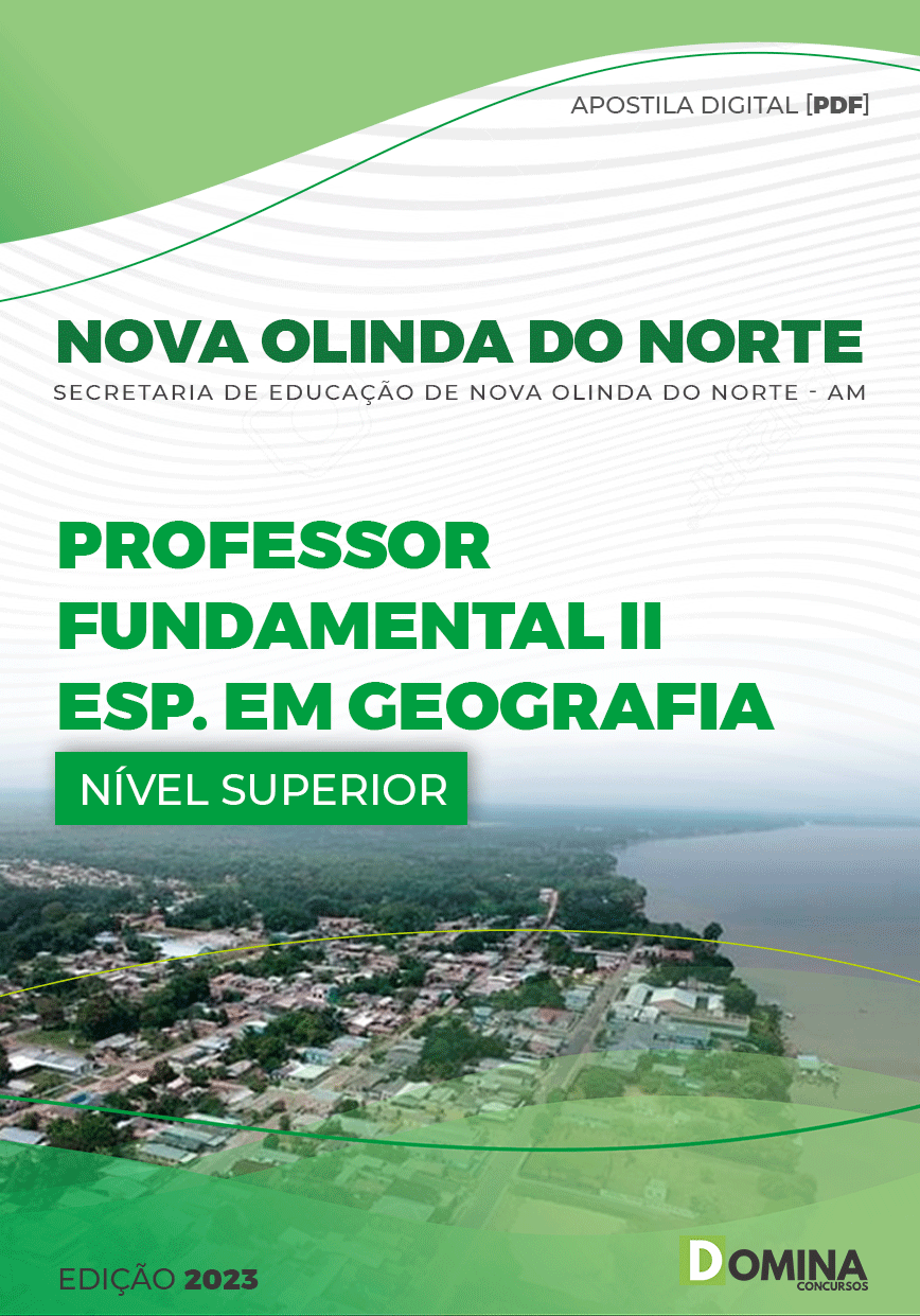 Apostila Pref Nova Olinda Norte AM 2023 Professor II Geografia