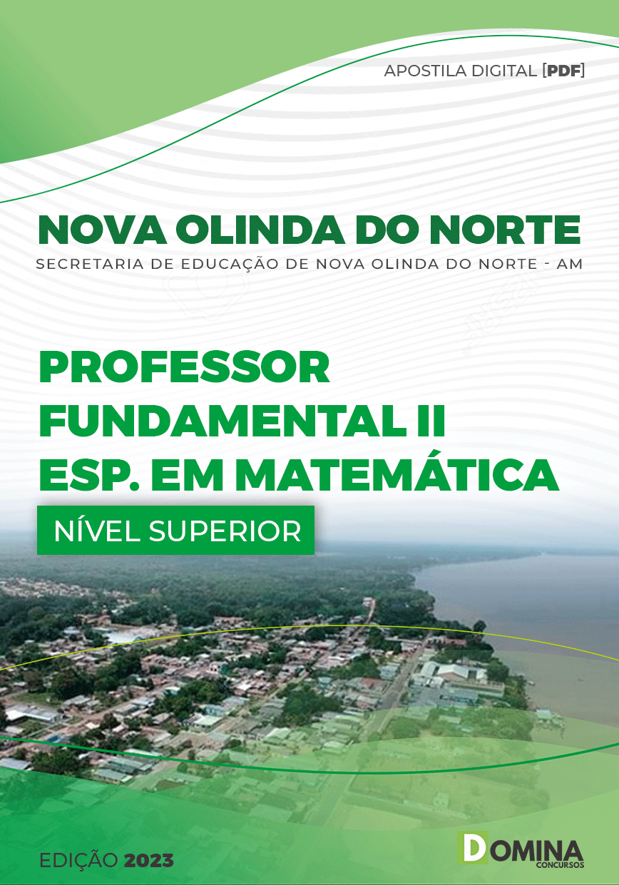 Apostila Pref Nova Olinda Norte AM 2023 Professor II Matemática