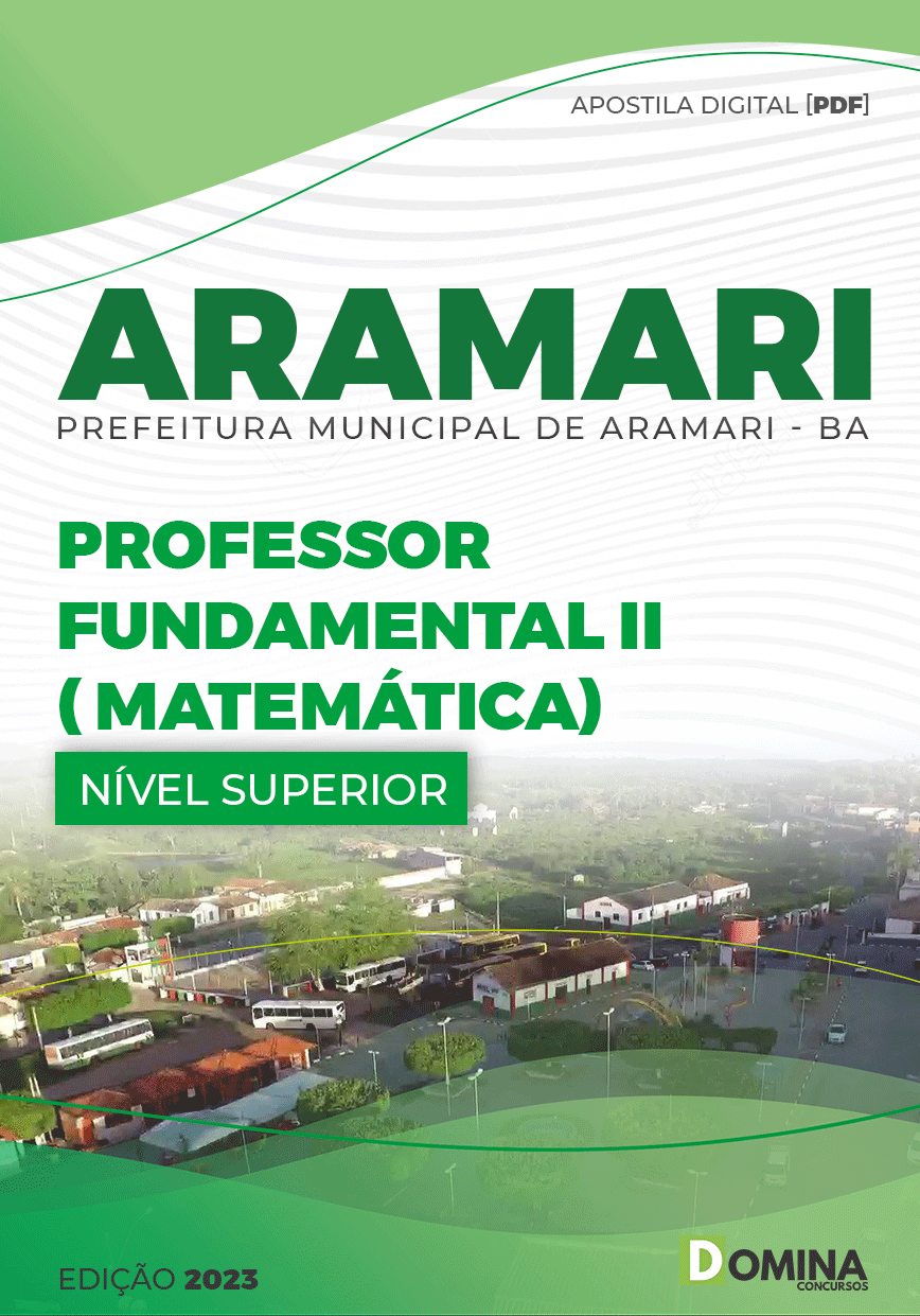 Apostila Pref Aramari BA 2023 Professor Fundamental II Matemática