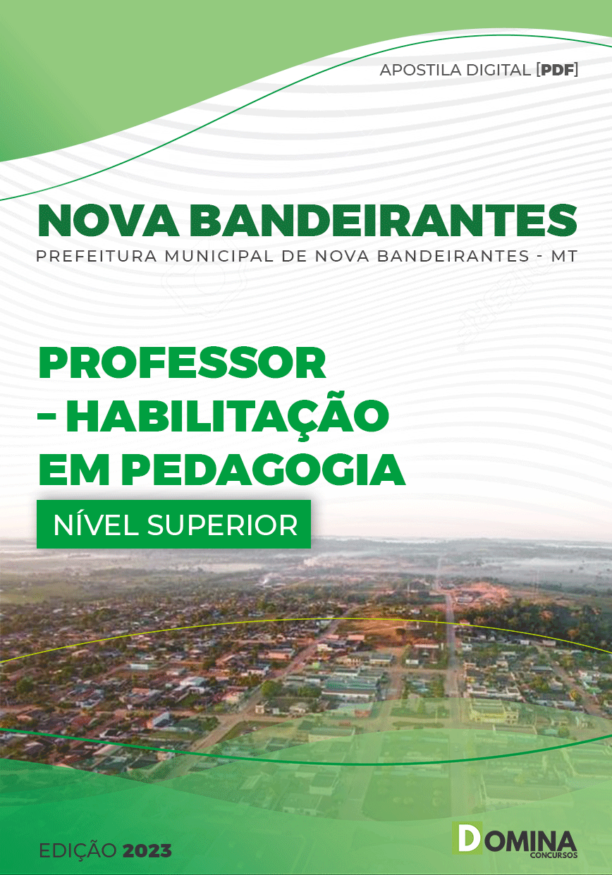 Apostila Pref Nova Bandeirantes MT 2023 Professor Pedagogia