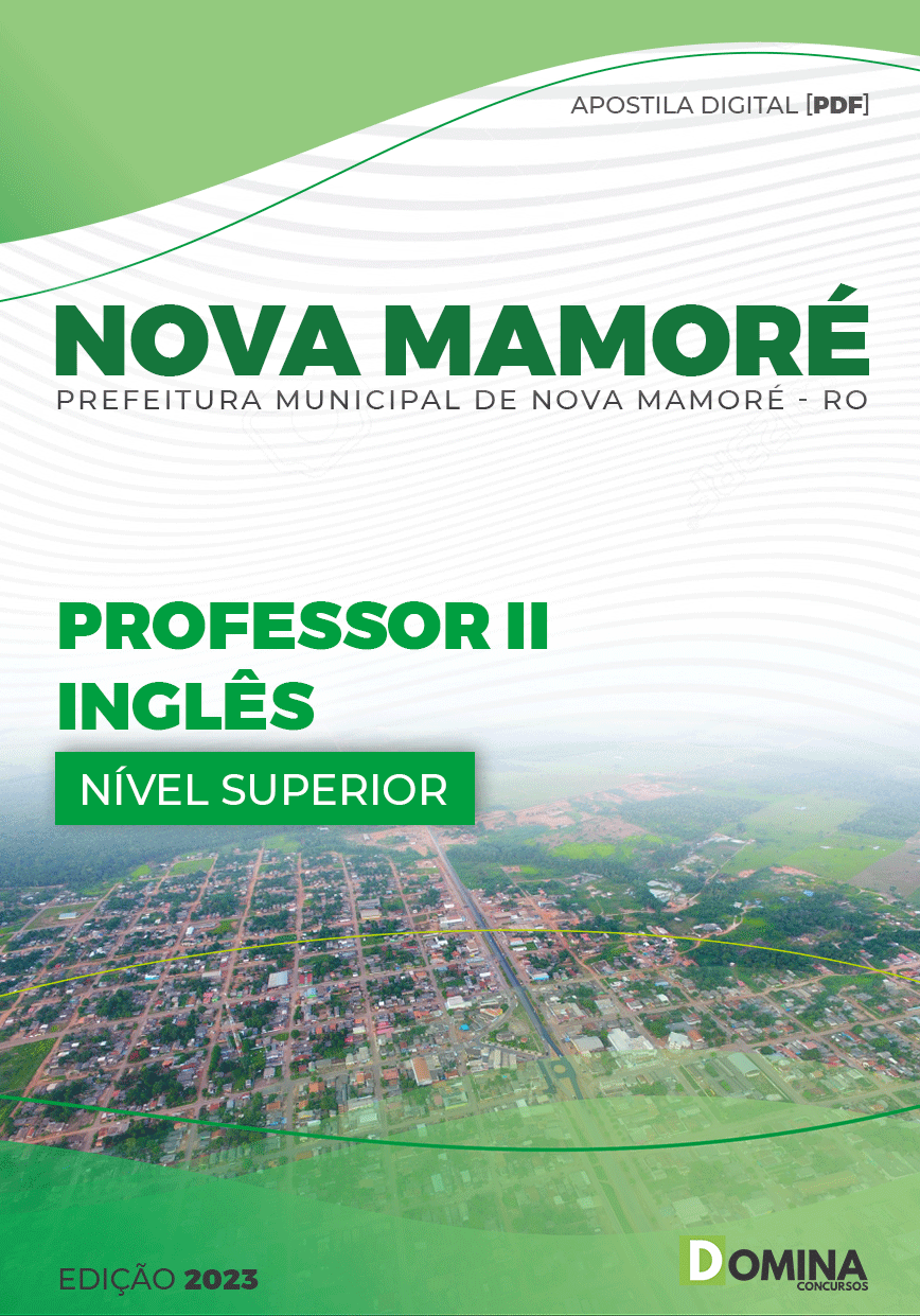 Apostila Pref Nova Mamoré RO 2023 Professor II Inglês