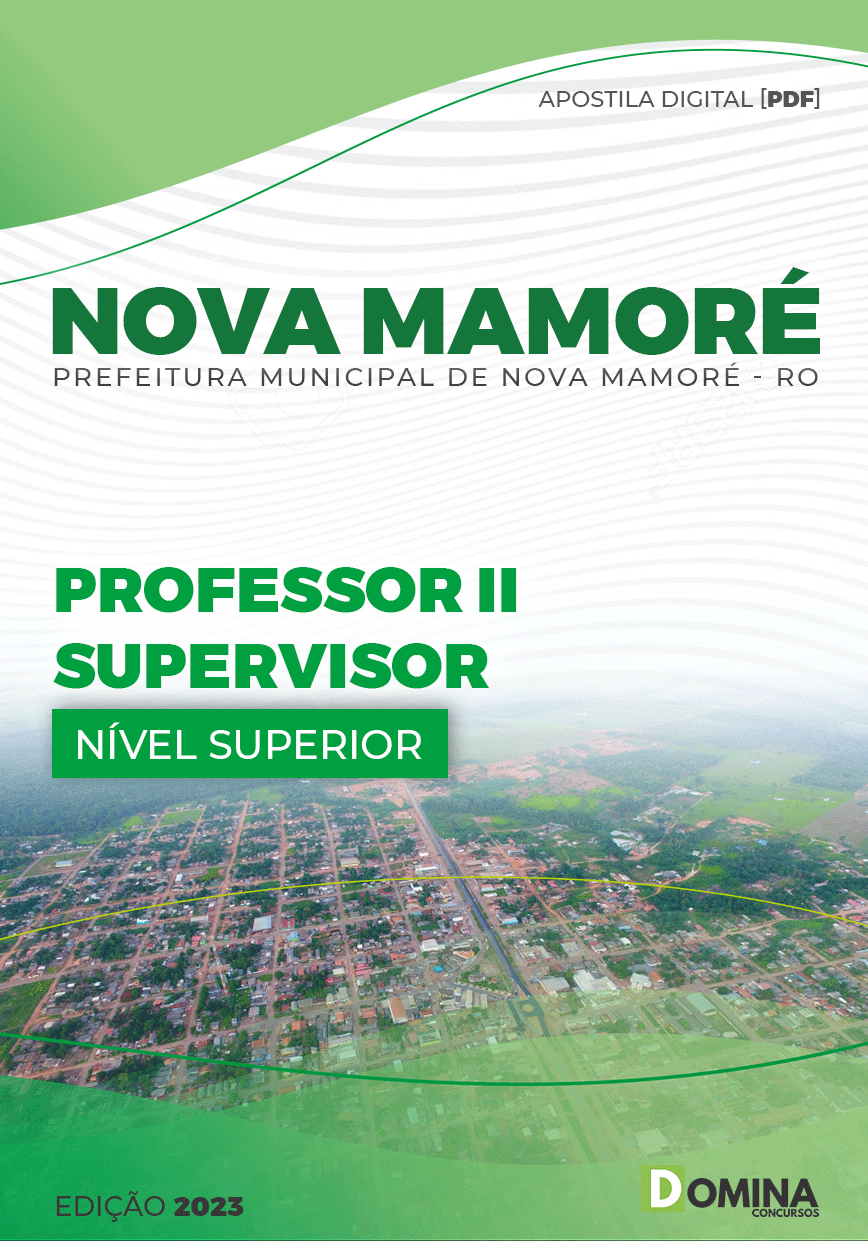 Apostila Pref Nova Mamoré RO 2023 Professor II Supervisor