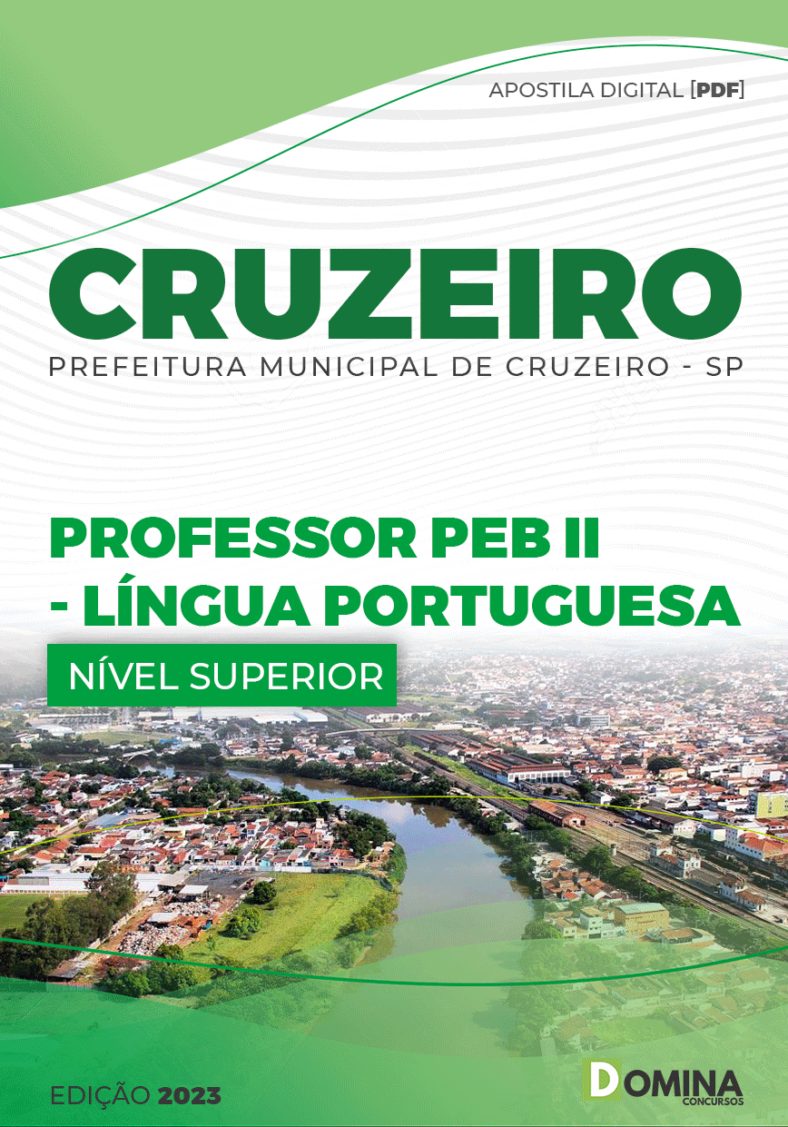 Apostila Pref Cruzeiro SP 2023 Professor PEB II Língua Portuguesa