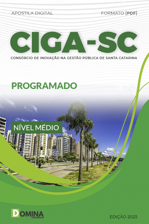 Apostila Digital Concurso CIGA SC 2023 Programador