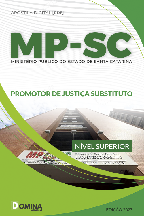 Apostila Concurso MP SC 2023 Promotor Justiça Substituto