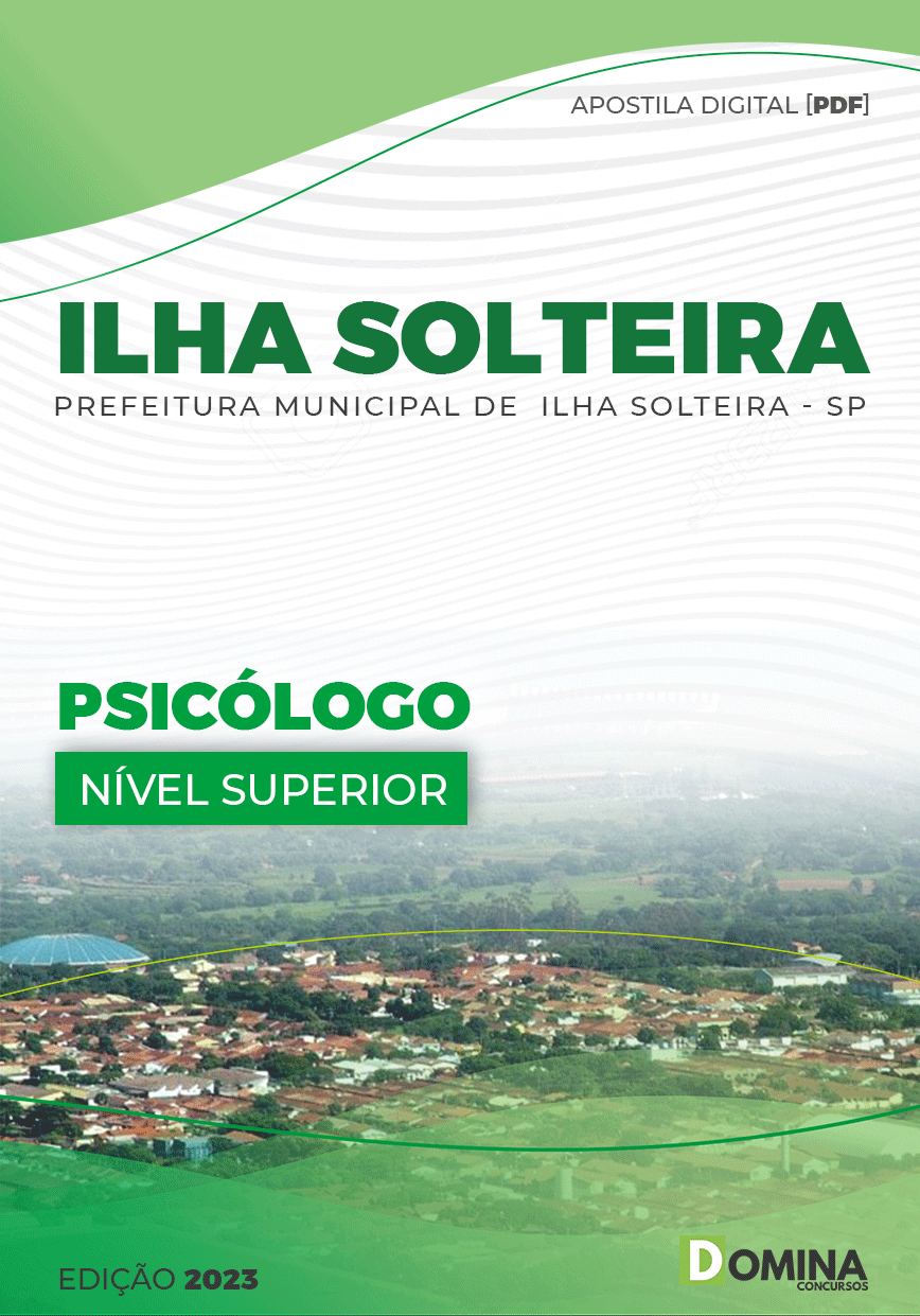 Apostila Digital Pref Ilha Solteira SP 2023 Psicólogo