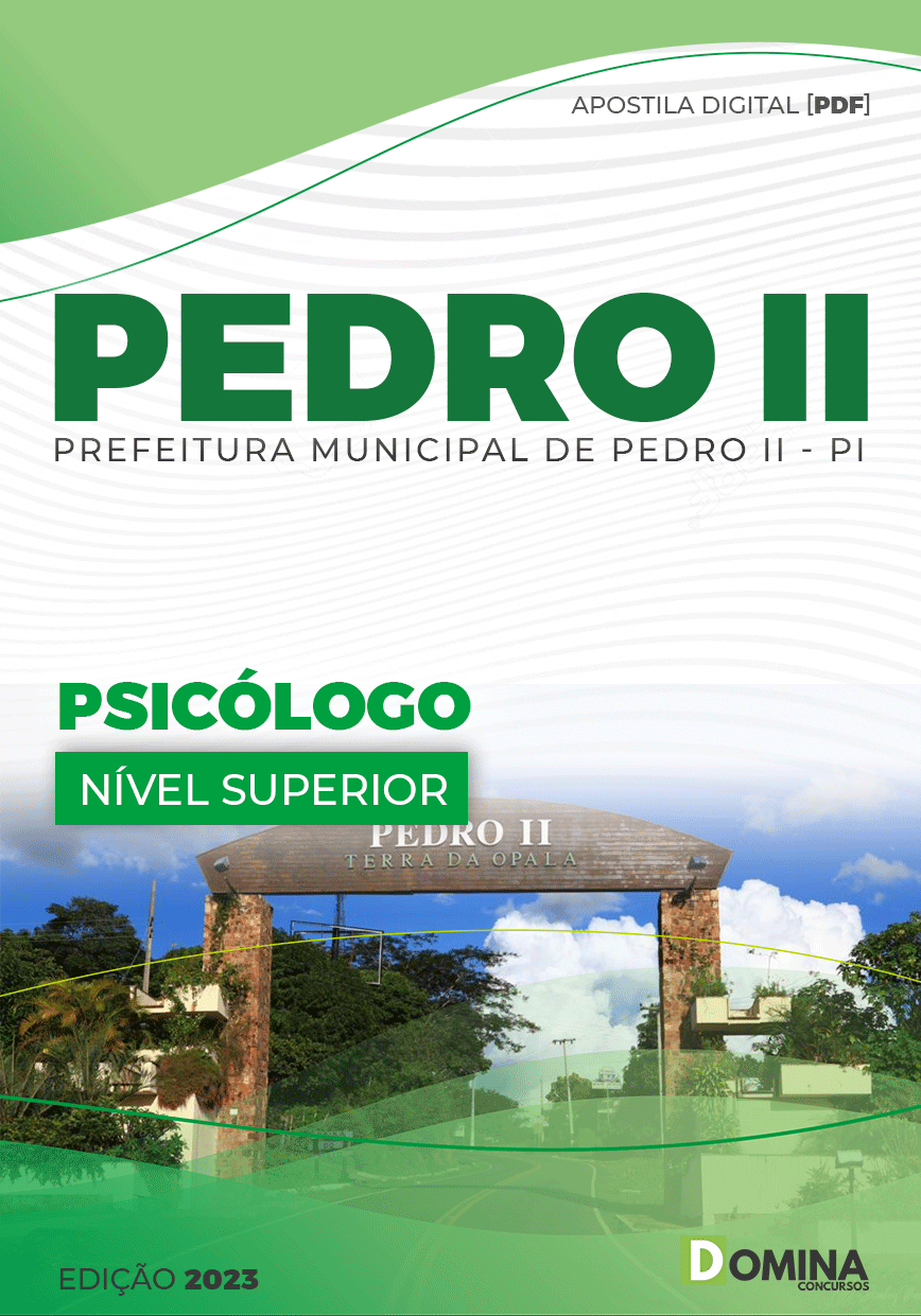 Apostila Concurso Pref Pedro II PI 2023 Psicólogo