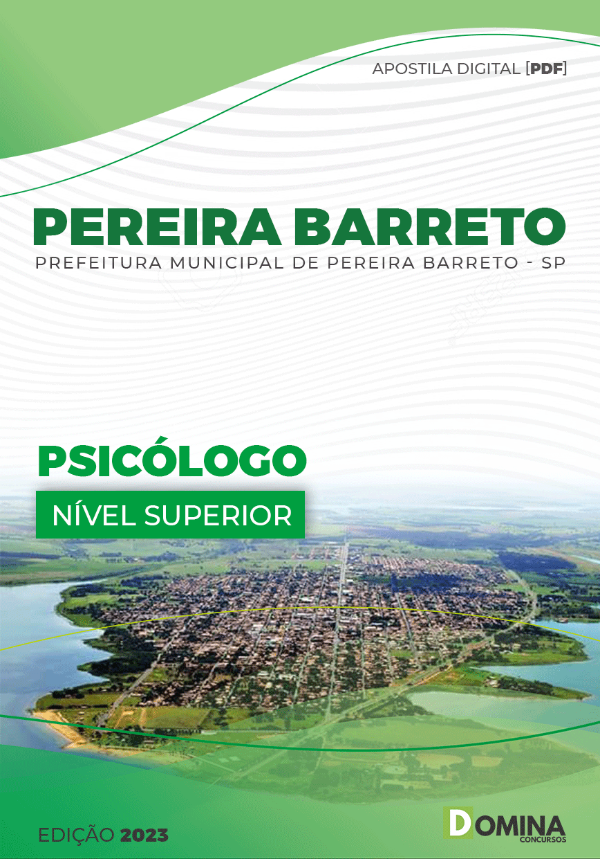 Apostila Digital Pref Pereira Barreto SP 2023 Psicólogo
