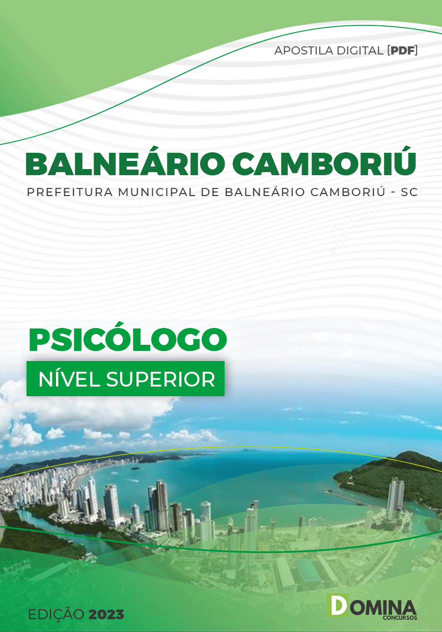 Apostila Pref Balneário Camboriú SC 2023 Psicólogo