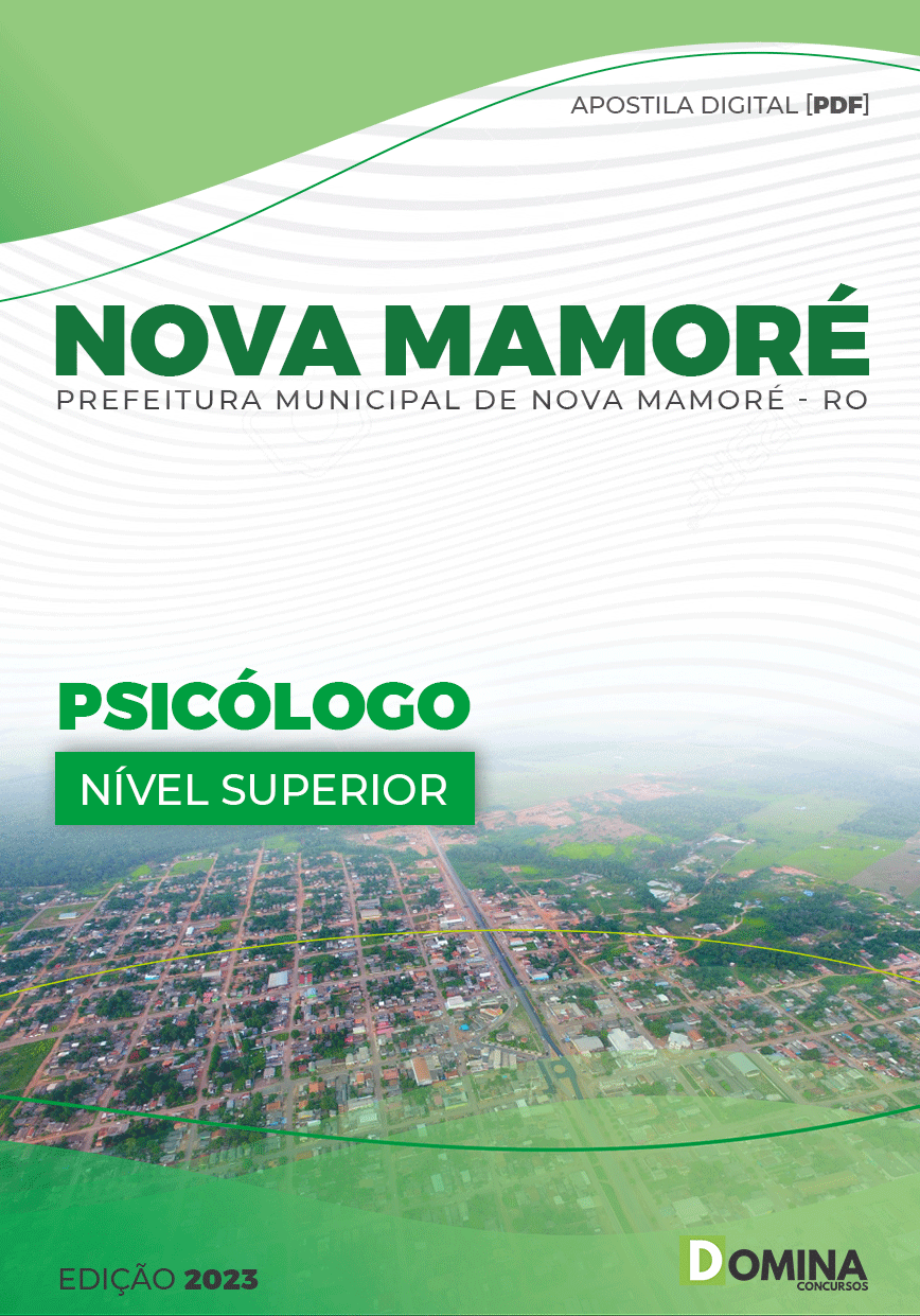 Apostila Digtial Pref Nova Mamoré RO 2023 Psicólogo