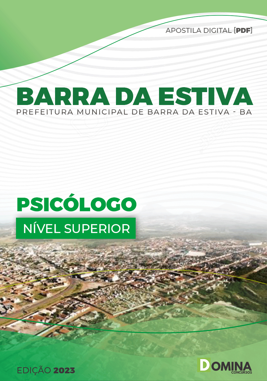 Apostila Digital Pref Barra Estiva BA 2023 Psicólogo