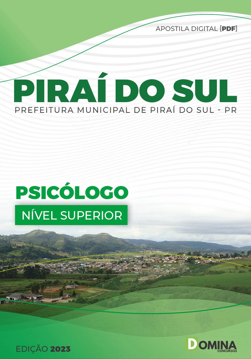 Apostila Concurso Piraí do Sul PR 2023 Psicólogo