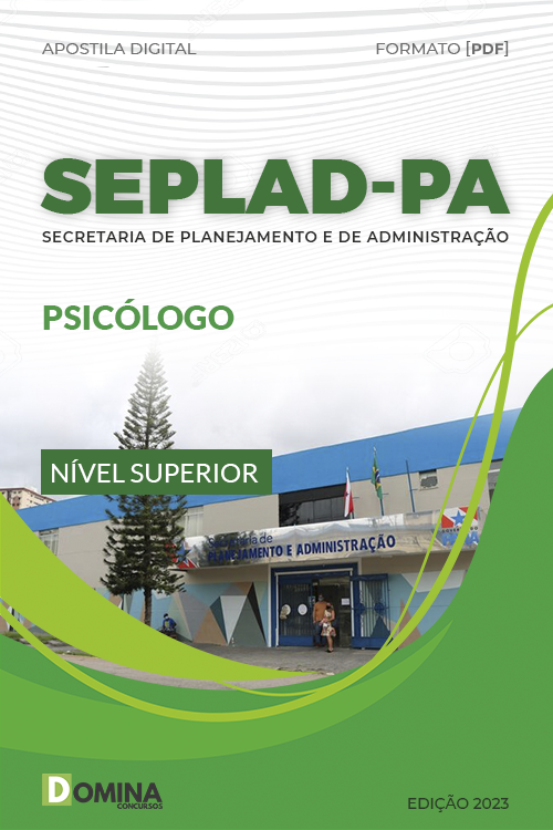 Apostila Digital Concurso SEPLAD PA 2023 Psicólogo