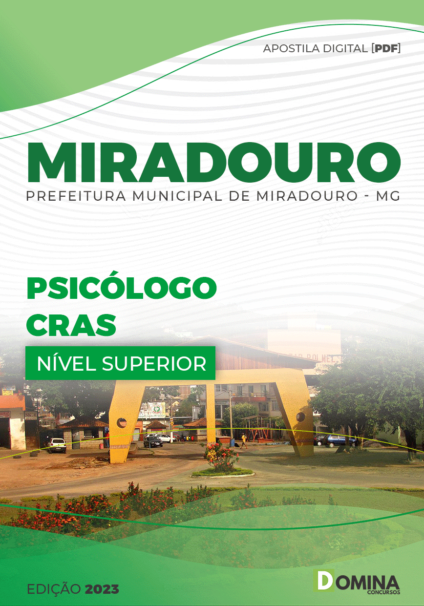 Apostila Digital Pref Miradouro MG 2023 Psicólogo NASF