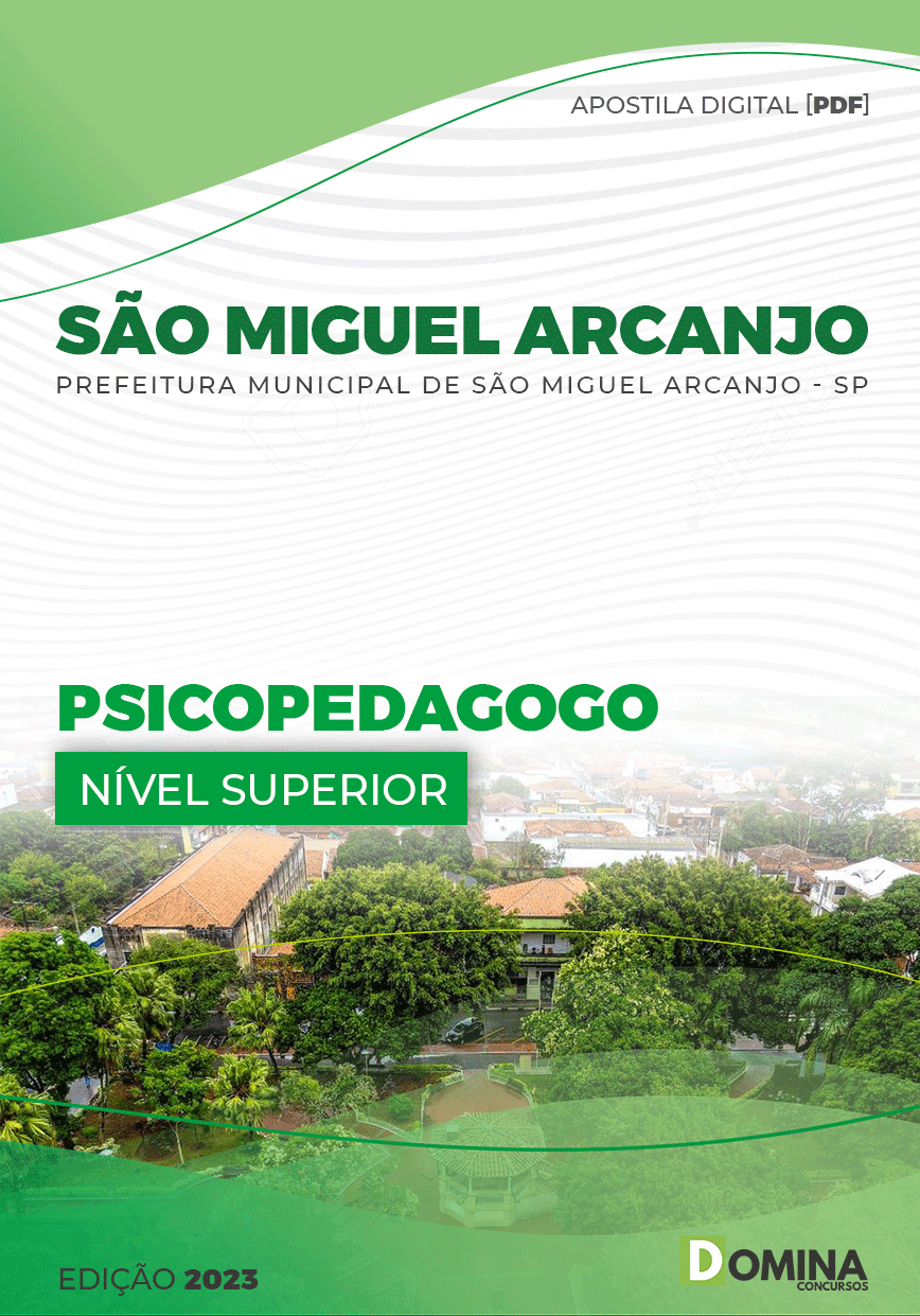 Apostila Pref São Miguel Arcanjo SP 2023 Psicopedagogo