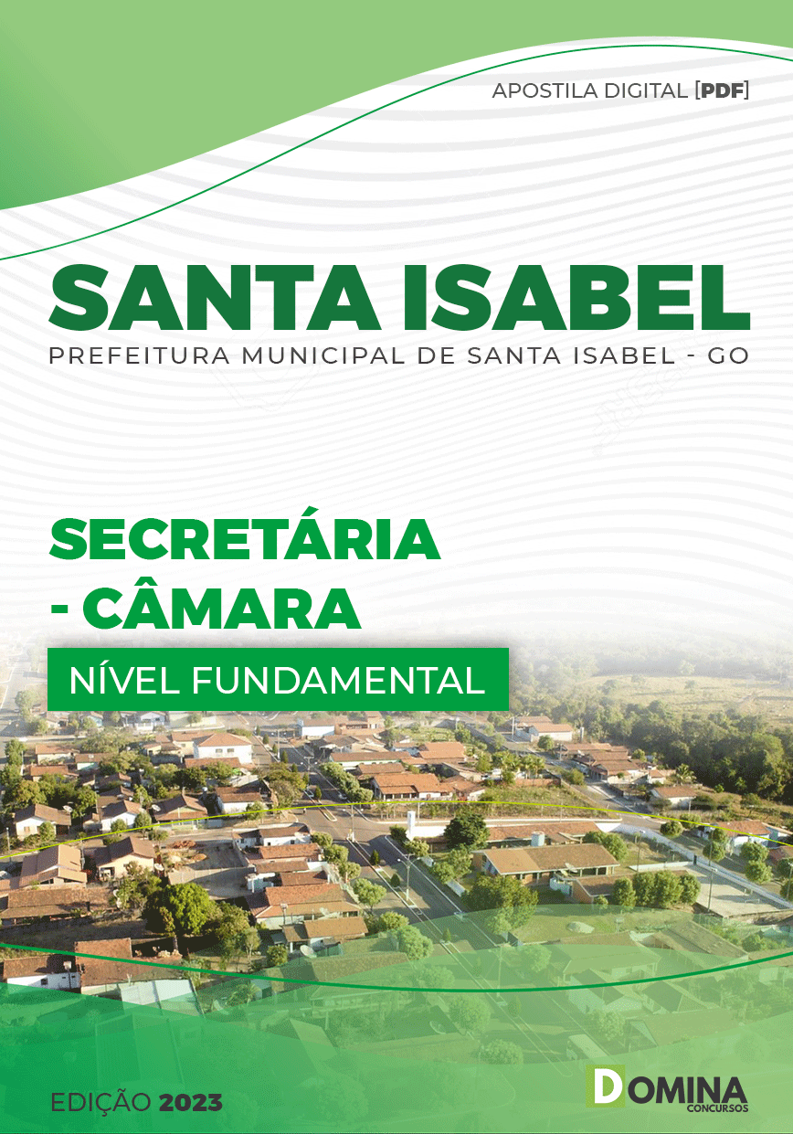 Apostila Digital Pref Santa Isabel GO 2023 Secretária