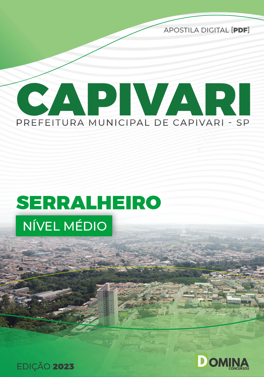 Apostila Concurso Pref Capivari SP 2023 Serralheiro
