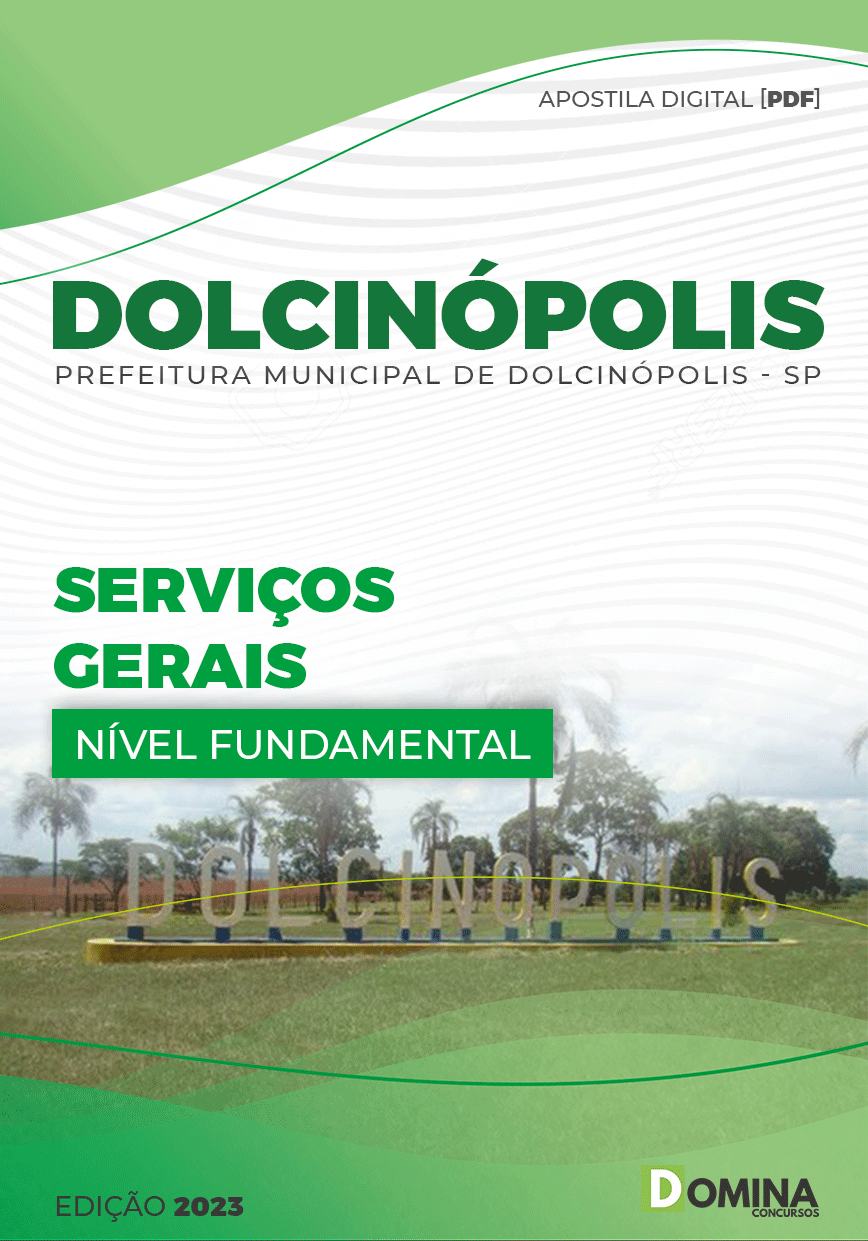 Apostila Concurso Pref Dolcinópolis SP 2023 Serviços Gerais