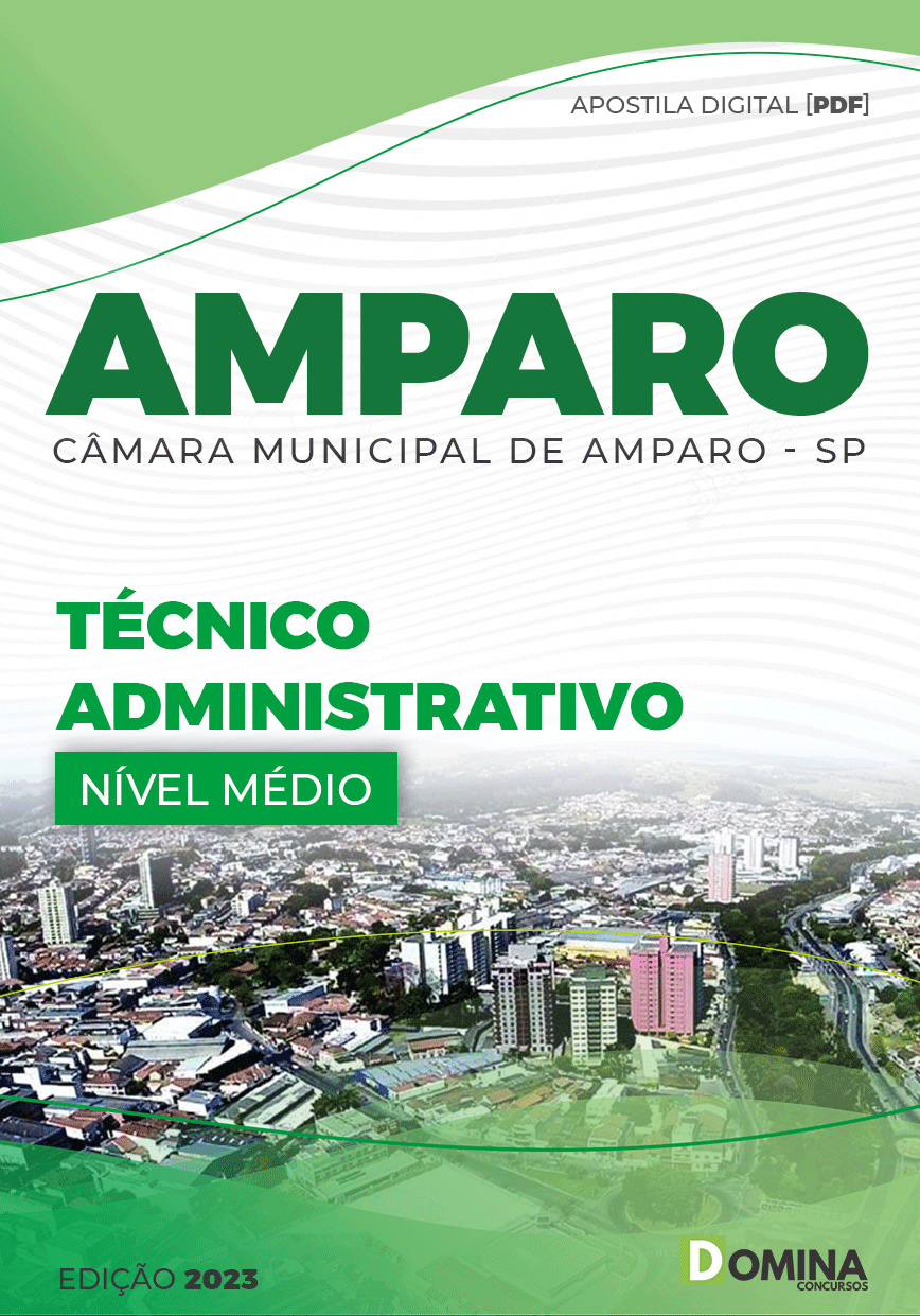 Apostila Câmara Amparo SP 2023 Técnico Administrativo