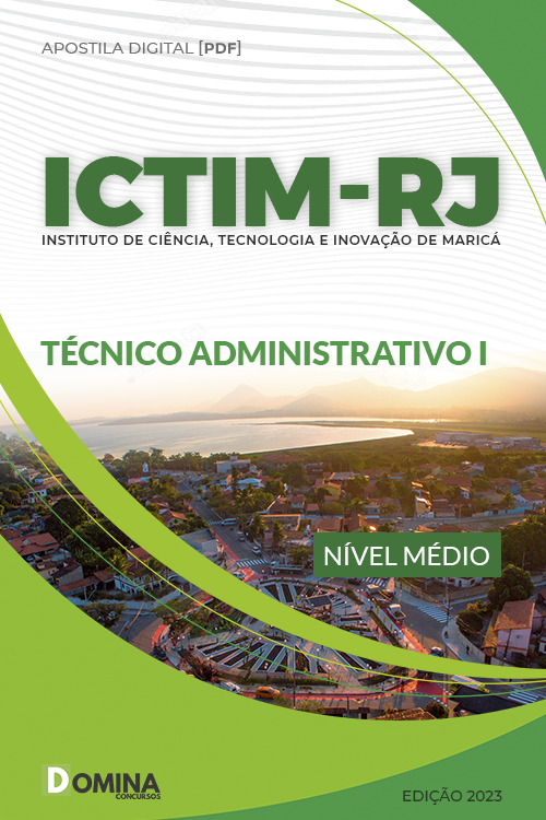 Apostila Digital ICTIM RJ 2023 Técnico Administrativo I