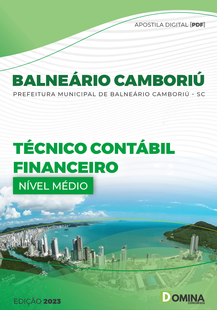 Apostila Pref Balneário Camboriú SC 2023 Técnico Contábil Financeiro